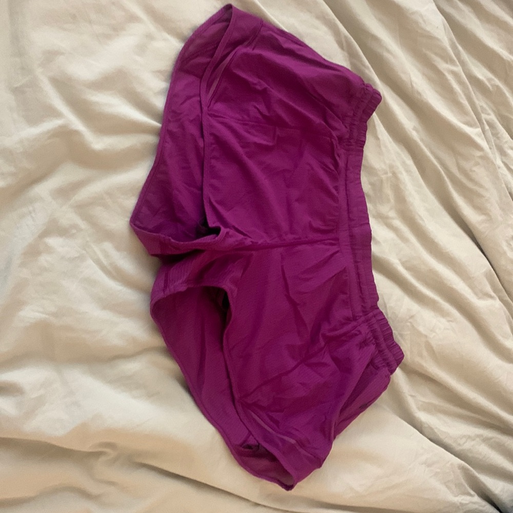 Lululemon, size 12, purple hotty hot short